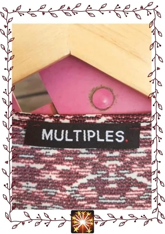 💗Blusa burdeos Multiples Mujer Talla M / 38 – photo 3